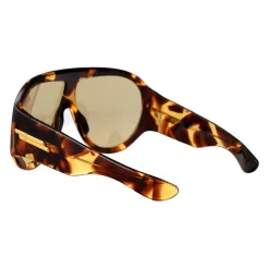 Solbriller|Solbriller<Bottega Veneta Oversized Shield Sunglasses Brun