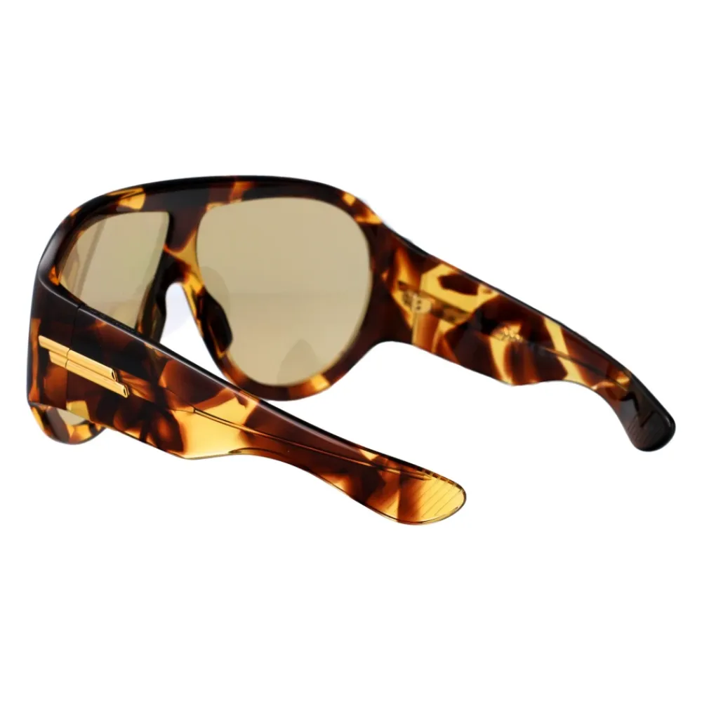 Solbriller|Solbriller<Bottega Veneta Oversized Shield Sunglasses Brun