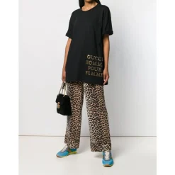 T-Shirts<Gucci Oversized T-shirt med pailletdetaljer Sort
