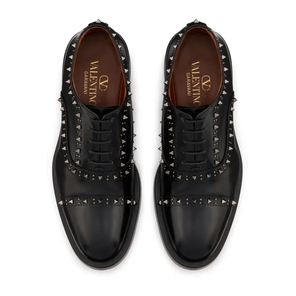 Snøresko<Valentino Garavani Oxford Snøresko Sort