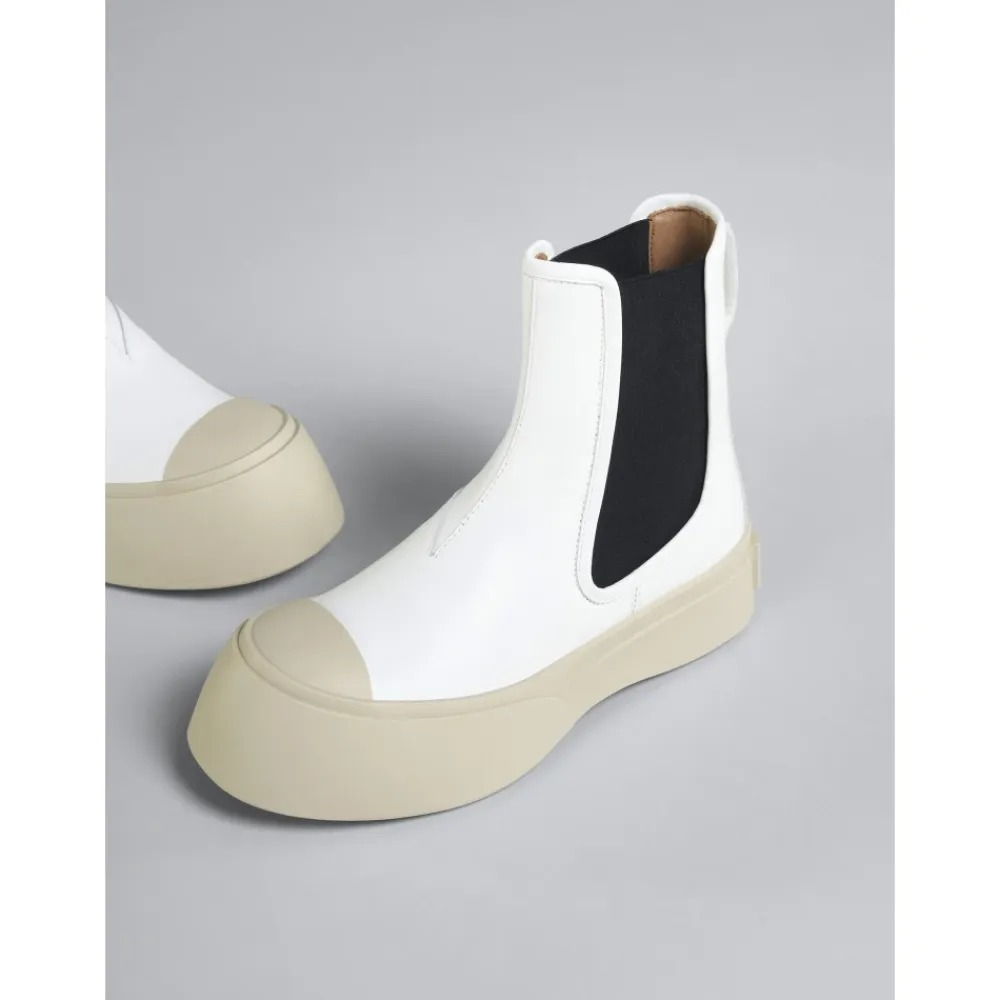 Chelsea Boots^Marni Pablo Beatle Støvler Hvid