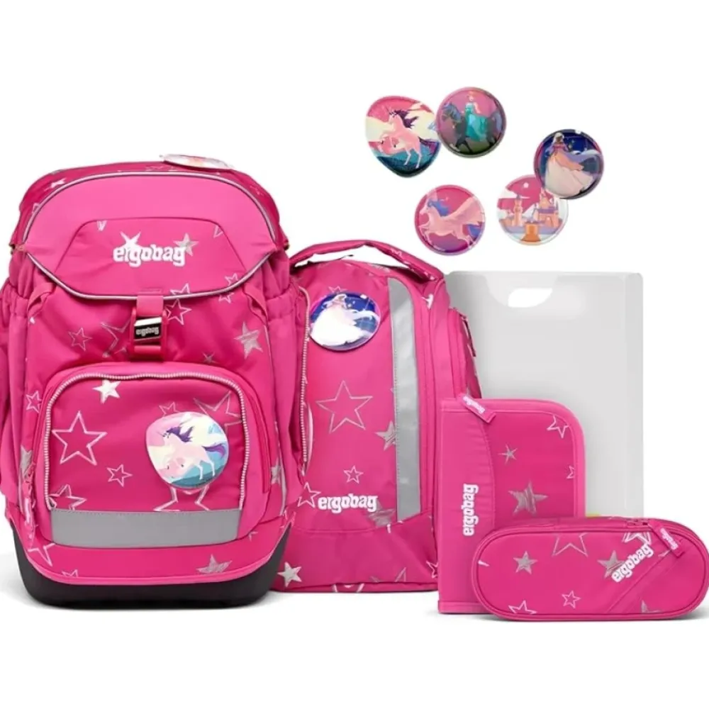 Tasker<Ergobag Pack Set Zaino STARLIGHTBEAR Pink