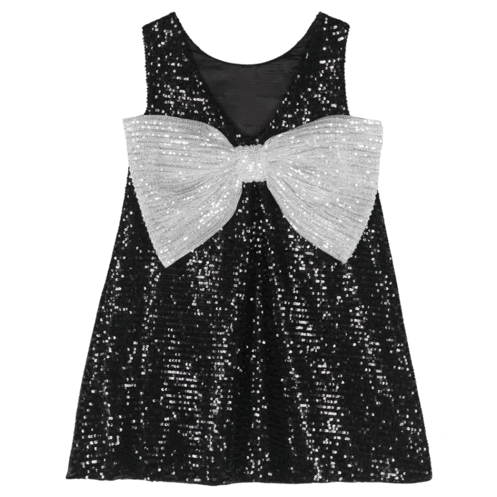 Kjoler & Nederdele^Balmain Paillet Festkjole Trapez Stil Sort