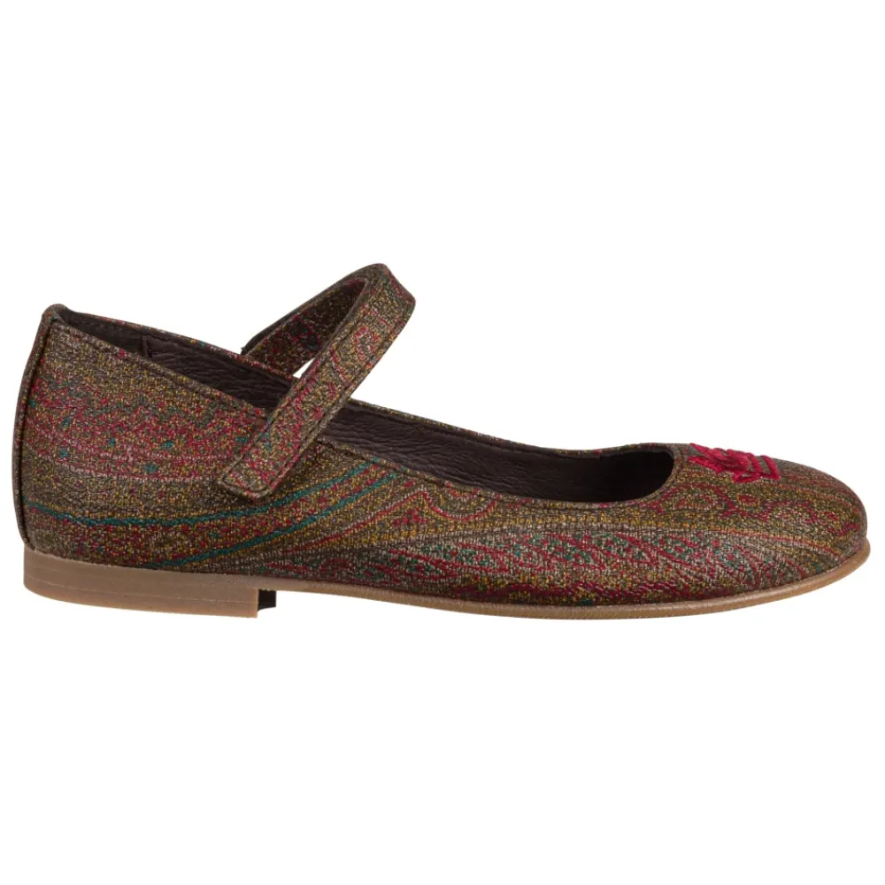 Ballerinasko^Etro Paisley Jacquard Ballerinasko Brun