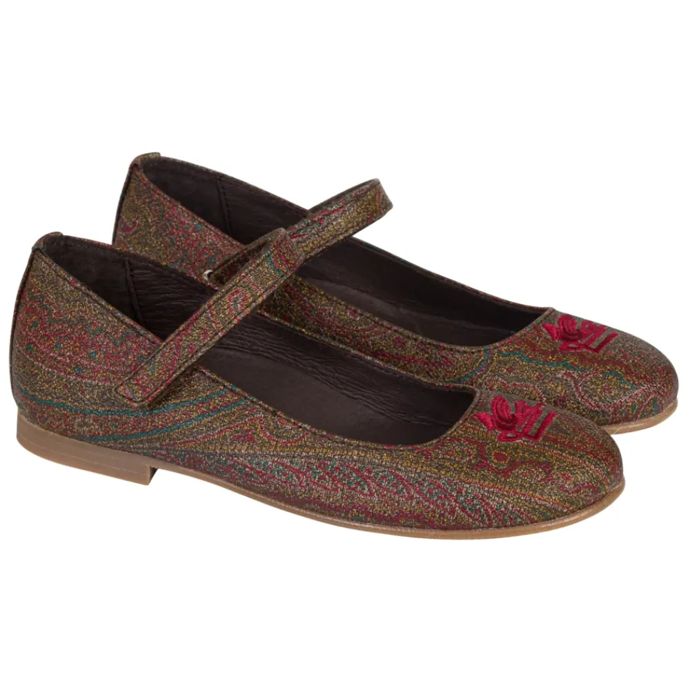 Ballerinasko^Etro Paisley Jacquard Ballerinasko Brun