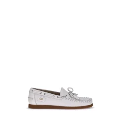 Sejlersko<Valentino Garavani Palm Avenue Båd Loafers Læder Tassels Grå