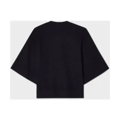Striktrøjer & Sweatere<Busnel Palmer Textured Cotton Cardigan Blå