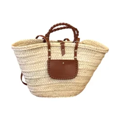 Indkøbstasker^Craie Studio Panier Spiral Beige
