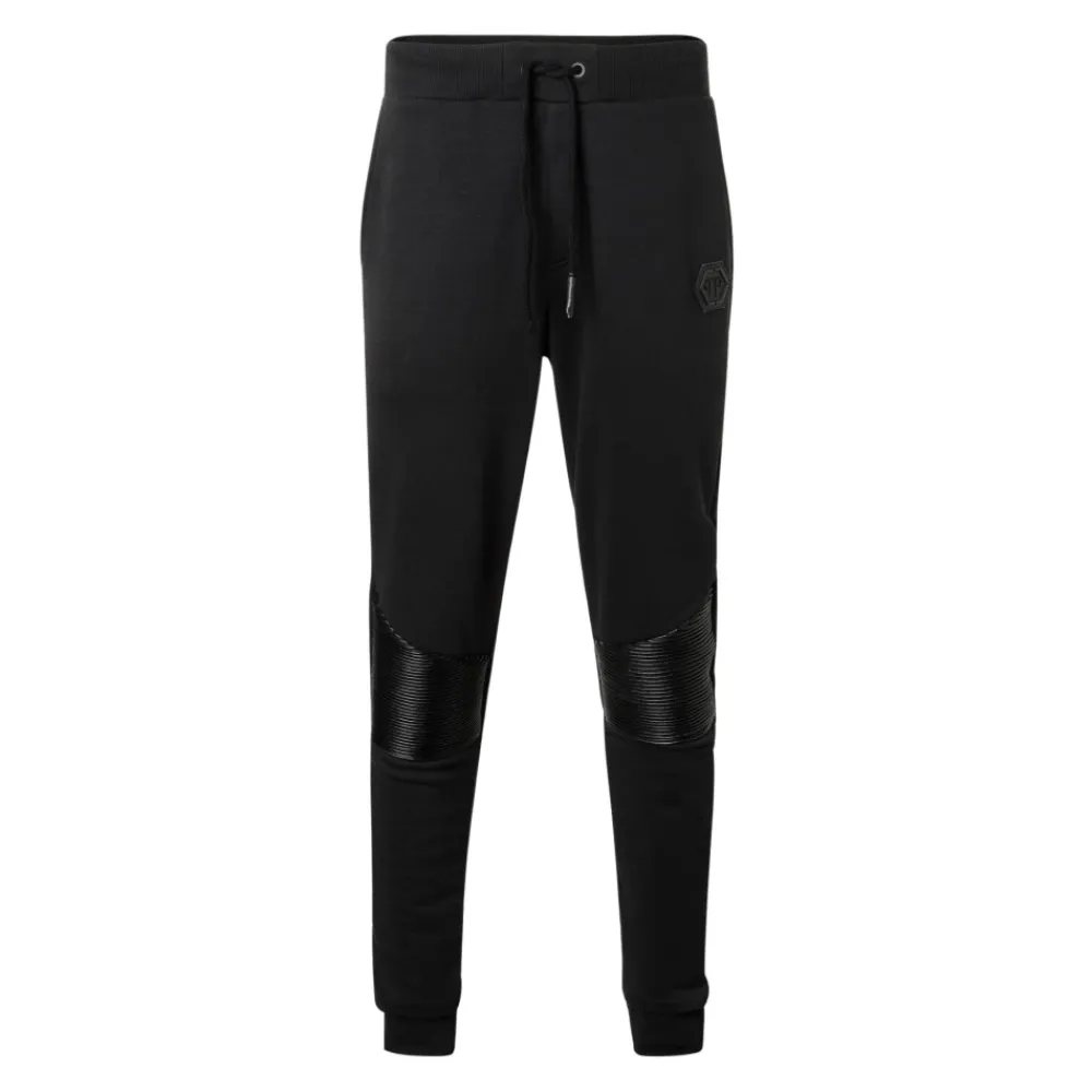 Bukser^Philipp Plein Pantalon sport bimatière MJT0410 ANTI Sort