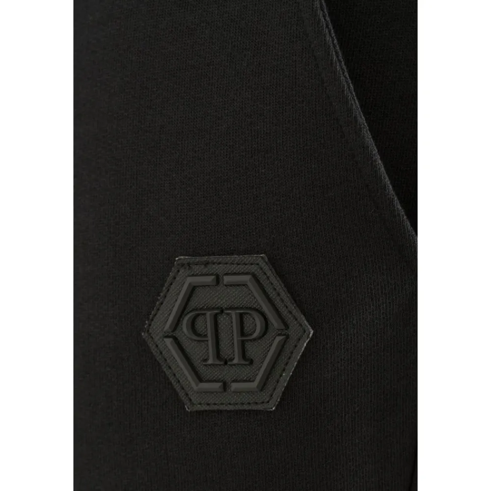 Bukser^Philipp Plein Pantalon sport bimatière MJT0410 ANTI Sort