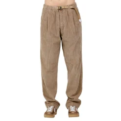 Bukser^White Sand Pantalone Rebel i fløjlsbukser i klippebrun Beige