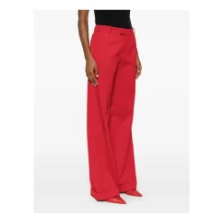 Bukser^Amen Pantalone Wide Trousers Rød