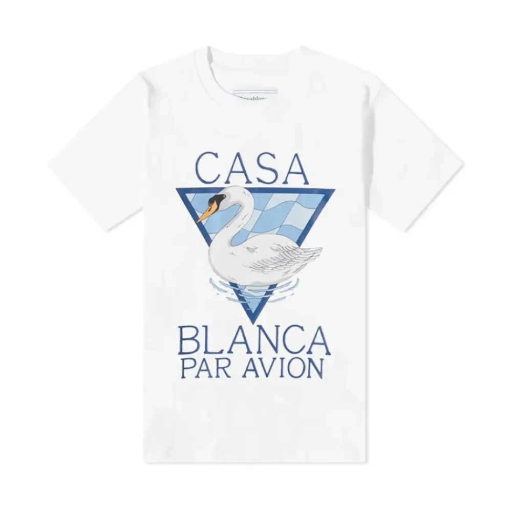 T-Shirts<Casablanca Par Avion T-shirt Hvid