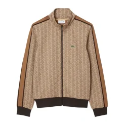 Træningsjakker<Lacoste Paris Zip-Up Jacquard Track Jacket Beige