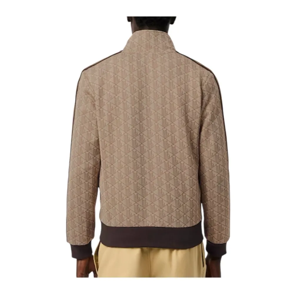 Træningsjakker<Lacoste Paris Zip-Up Jacquard Track Jacket Beige