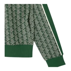 Træningsjakker<Lacoste Paris Zip-Up Jacquard Track Jacket Grøn