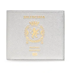 Punge & Kortholder<Balenciaga Passport Square Folded Wallet Grå