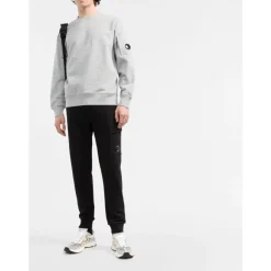 Trøjer|Sweatshirts^C.P. Company Patch Cotton Sweatshirt Grå