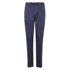 Bukser^Incotex Pattern 54 Cotton Twill Chino Pants Blå