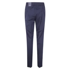 Bukser^Incotex Pattern 54 Cotton Twill Chino Pants Blå