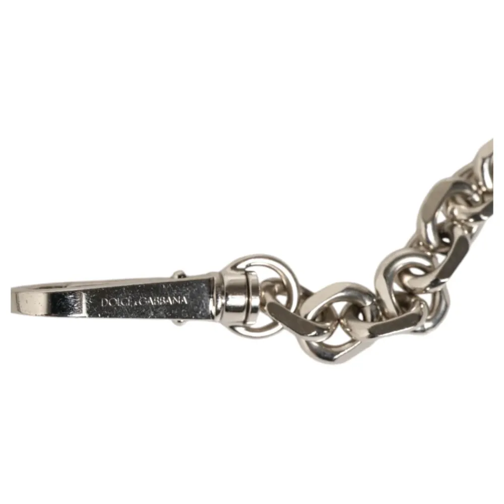 Tilbehør Til Tasker<Dolce & Gabbana Pearl Chain Shoulder Strap Sort