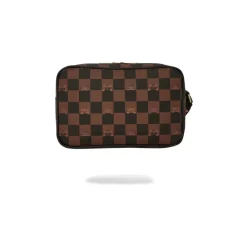 Toilettasker<SPRAYGROUND Peeking Character Check Toiletry Brun