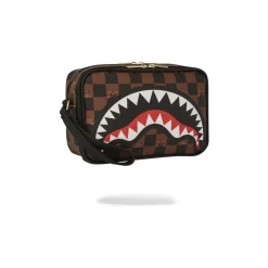 Toilettasker<SPRAYGROUND Peeking Character Check Toiletry Brun