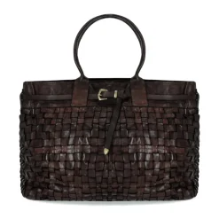 Indkøbstasker^Campomaggi Penelope Shopping Bag Brun
