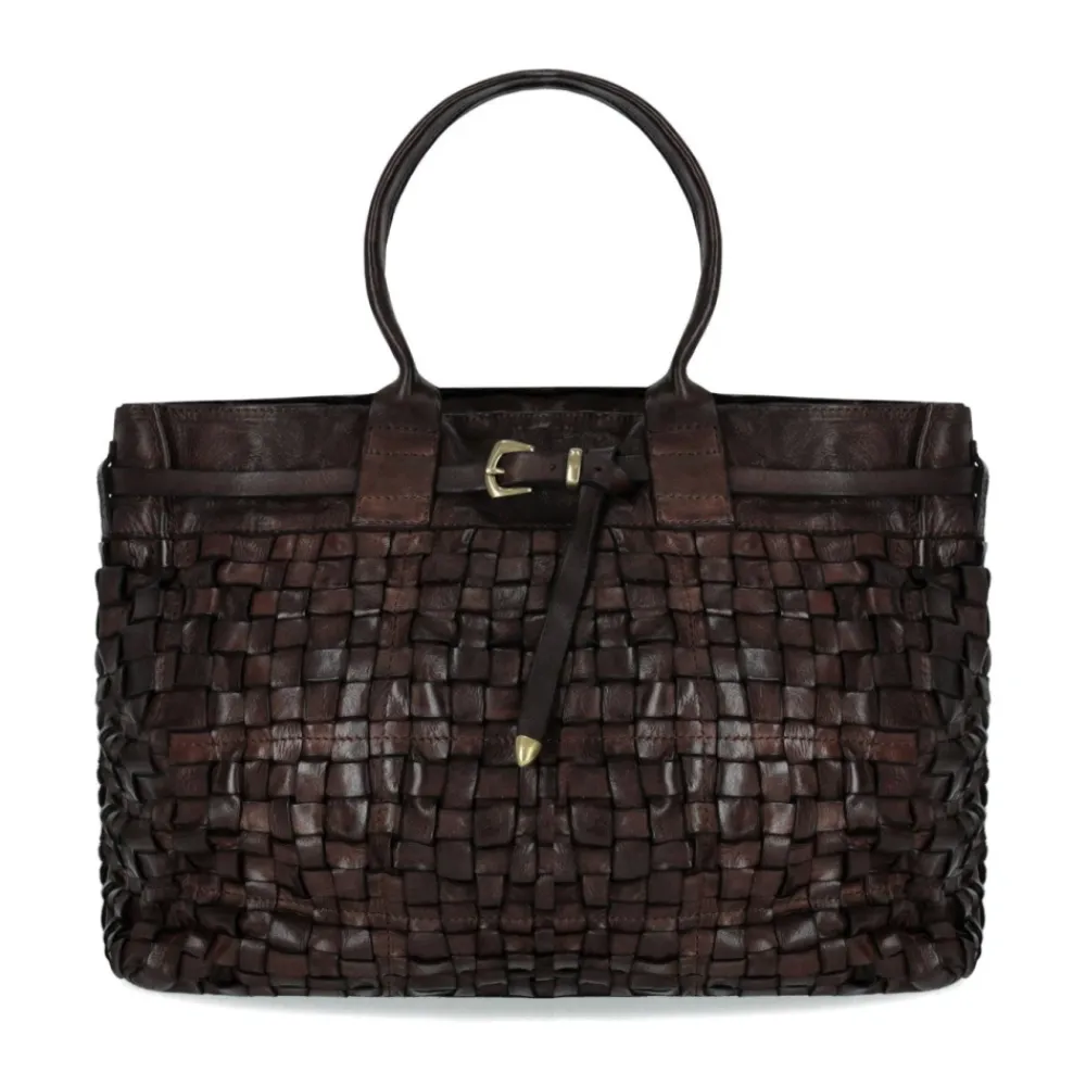 Indkøbstasker^Campomaggi Penelope Shopping Bag Brun
