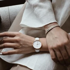 Ure<Daniel Wellington Petite 28mm Ur Hvid