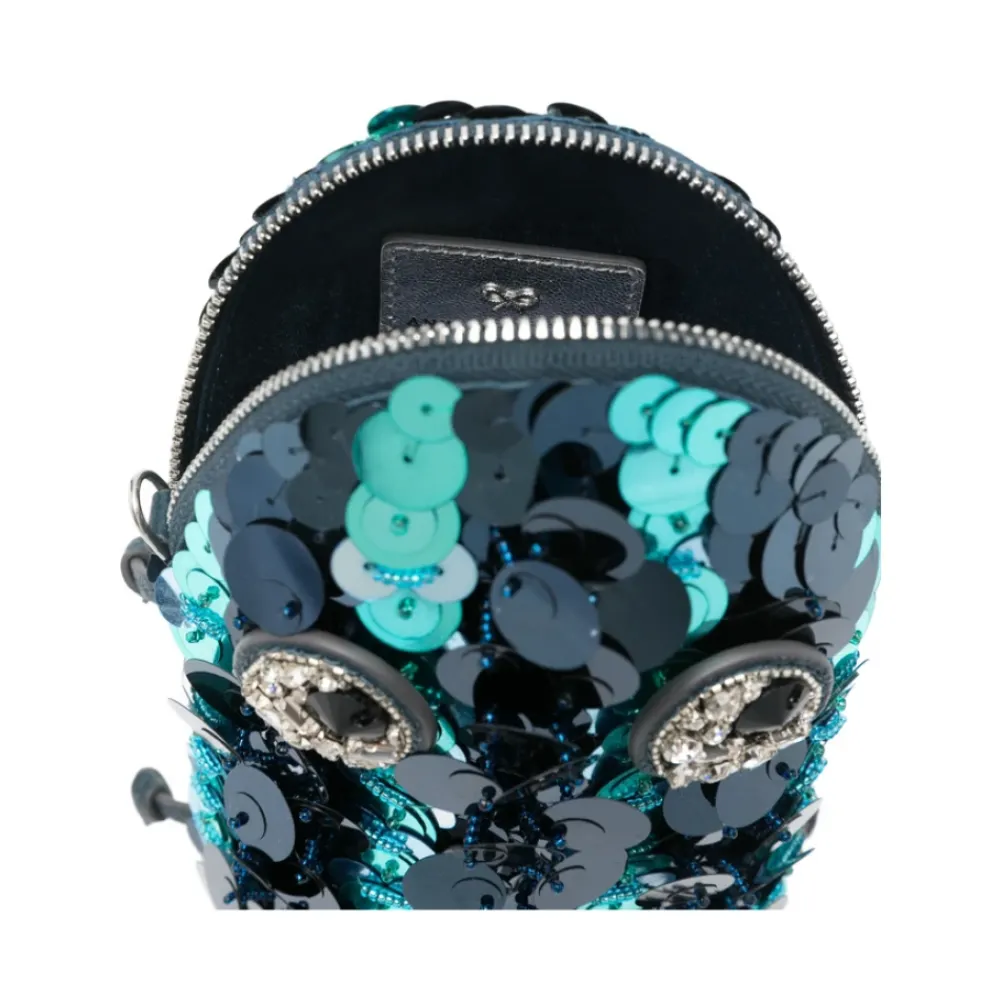 Bæltetasker<Anya Hindmarch Petro Crossbody Taske Blå