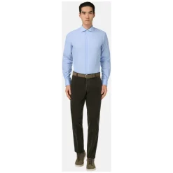 Skjorter^Boggi Milano Pied De Poule Windsor Collar Shirt Regular Fit Blå