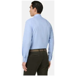 Skjorter^Boggi Milano Pied De Poule Windsor Collar Shirt Regular Fit Blå