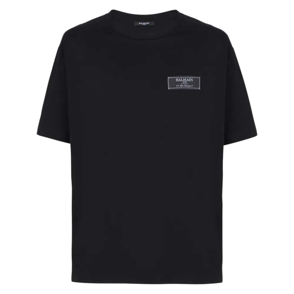 T-Shirts<Balmain Pierre kortærmet T-shirt Sort
