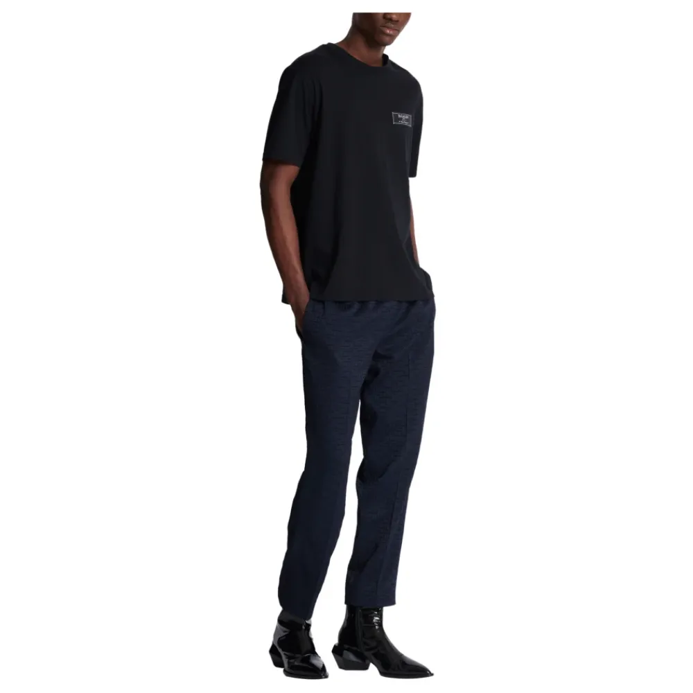 T-Shirts<Balmain Pierre kortærmet T-shirt Sort