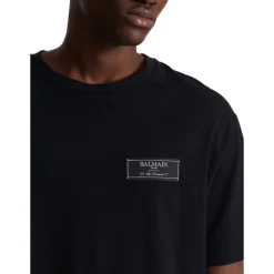 T-Shirts<Balmain Pierre kortærmet T-shirt Sort