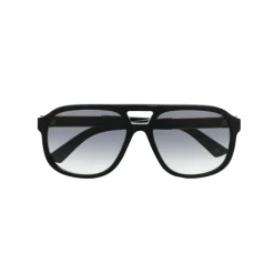 Solbriller<Gucci Pilot Solbriller Sort
