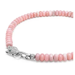 Smykker^Nialaya Pink Opal Choker with Panther Head Grå