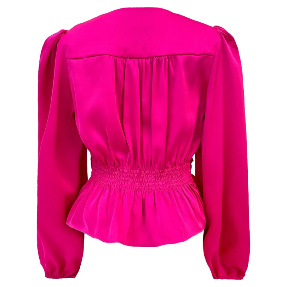 Bluser & Skjorter^Liberté Satin Twist Blouse Pink