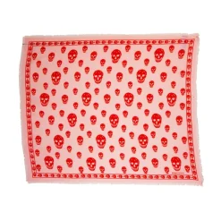 Tørklæder^Alexander McQueen Silke Skull Tørklæde Twill Pink