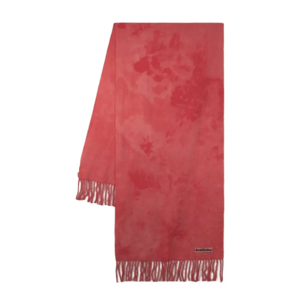 Tørklæder^Acne Studios Tørklæde i Tye Dye Uld Pink