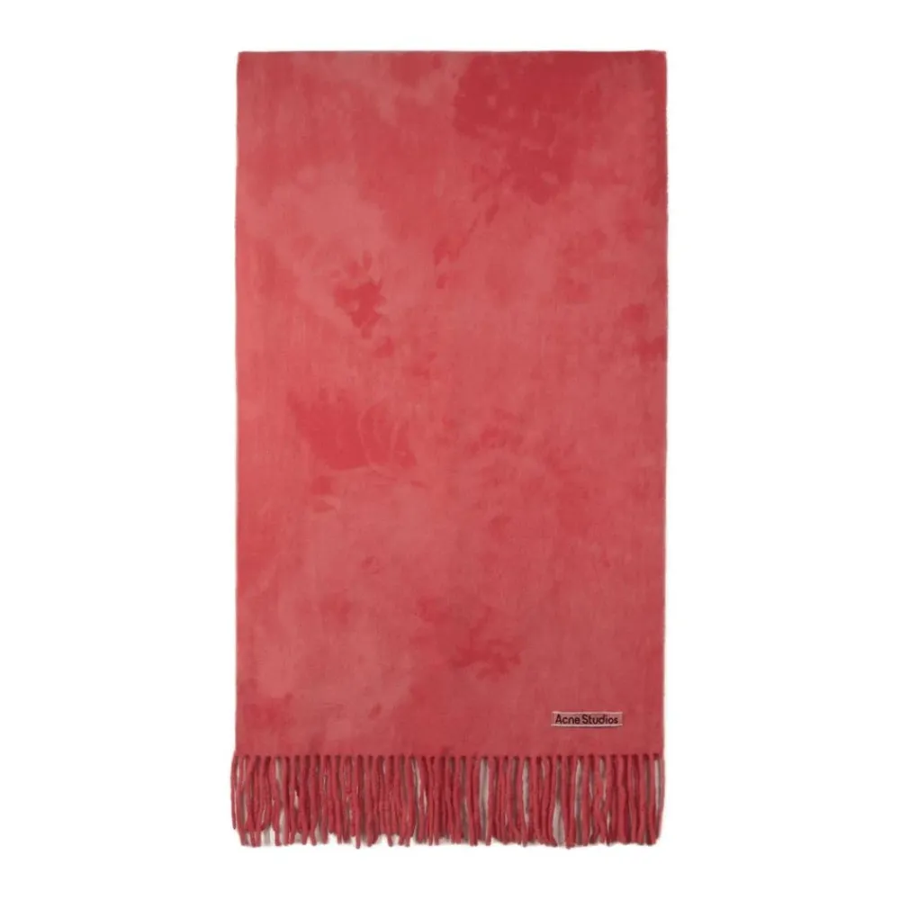 Tørklæder^Acne Studios Tørklæde i Tye Dye Uld Pink