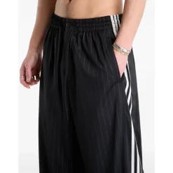 Bukser^Y-3 Pinstripe Drawstring Track Pants Sort
