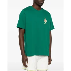 T-Shirts<Casablanca Plafond orne de musique Classic T-shirt Grøn