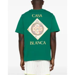 T-Shirts<Casablanca Plafond orne de musique Classic T-shirt Grøn