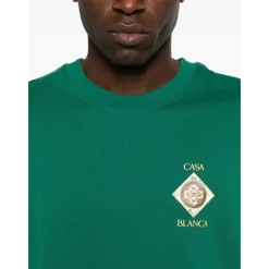 T-Shirts<Casablanca Plafond orne de musique Classic T-shirt Grøn