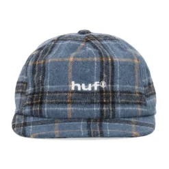 Huer, Kasketter & Hatte^HUF Plaid Flannel A-Frame Cap Navy Multifarvet