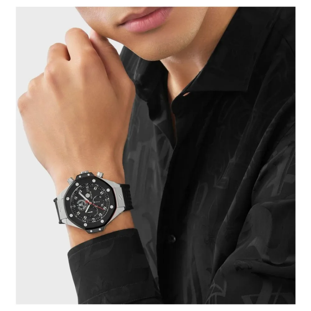 Ure^Philipp Plein Plein Chrono Royal Grå