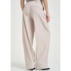Bukser<Patrizia Pepe Plisserede Wide Trousers Grå