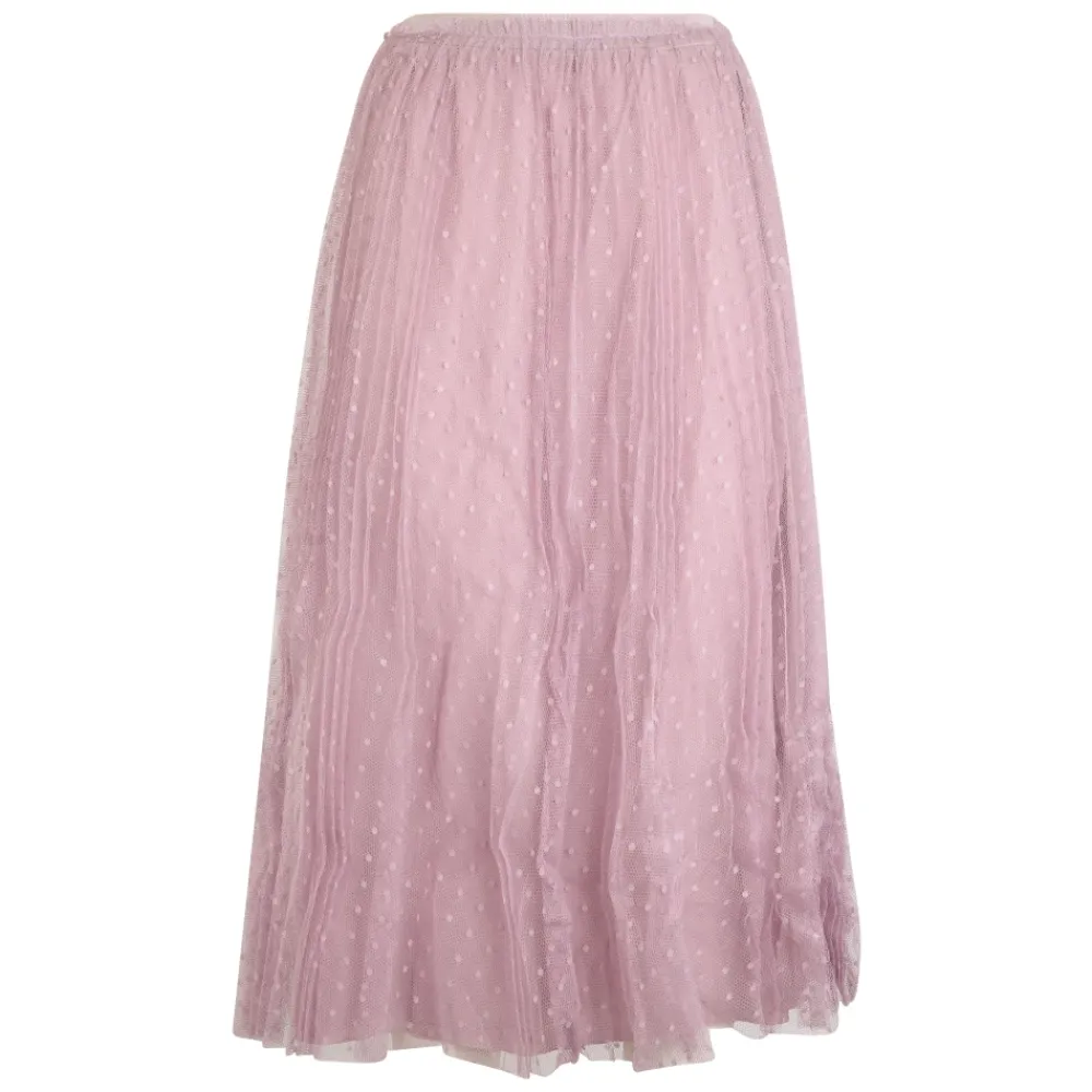 Nederdele^RED Valentino Plisseret midi-nederdel Pink